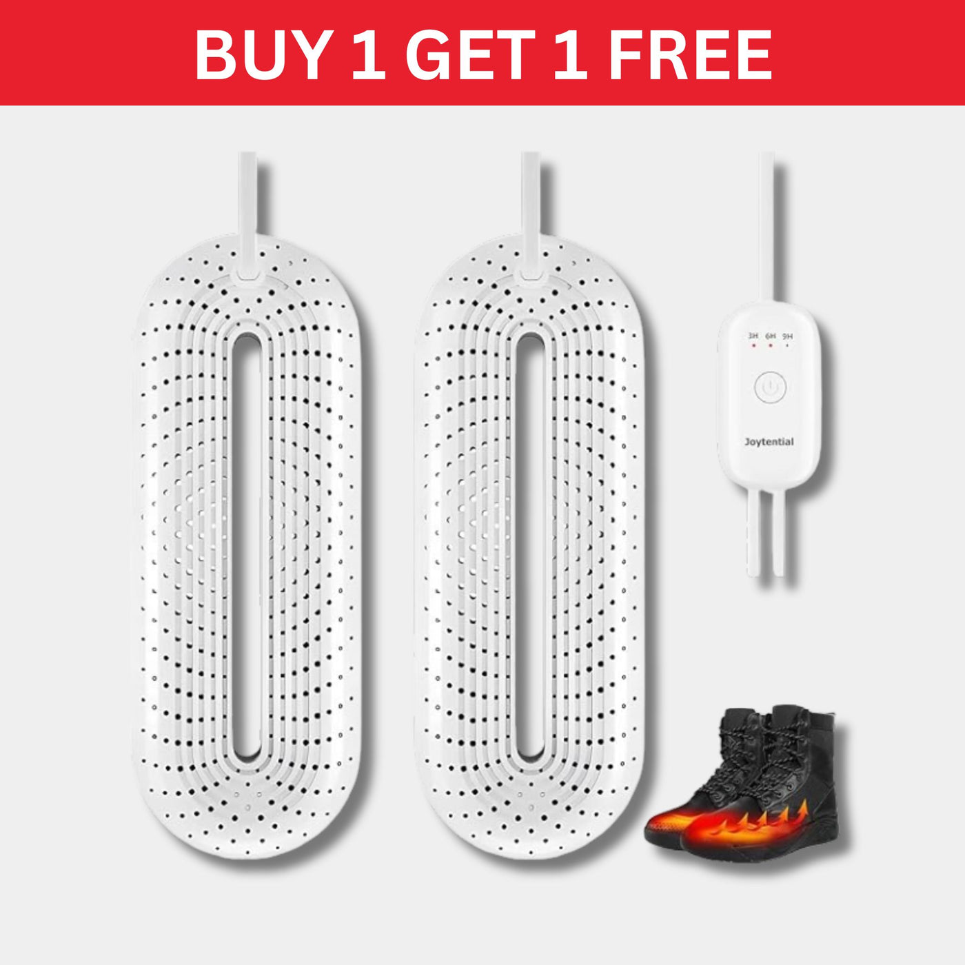 Secador de zapatos eléctrico 1+1 GRATIS