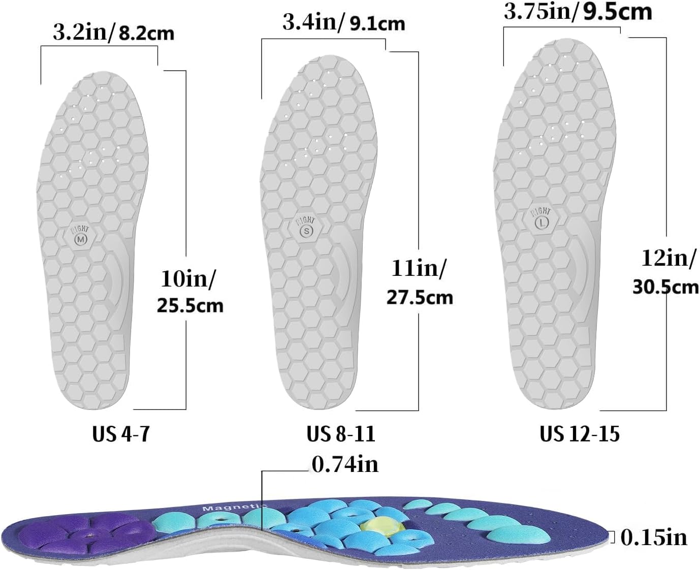 Acupressure Insoles for Men and Women BOGO